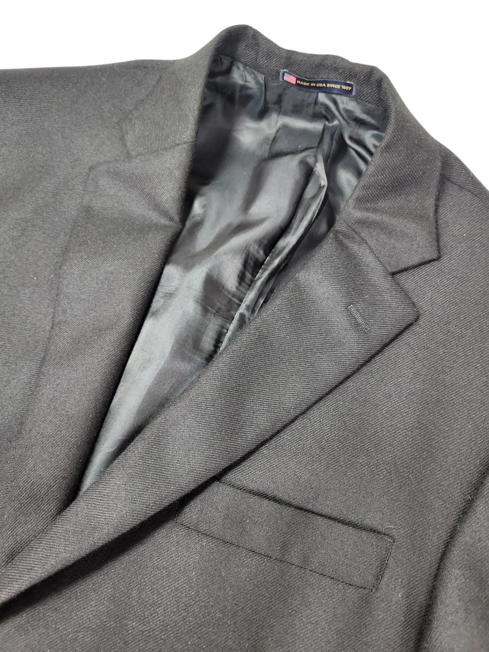 Hart Schaffner Marx Gold Trumpeter 43R 100% Cashmere Blazer Colombo Italy USA